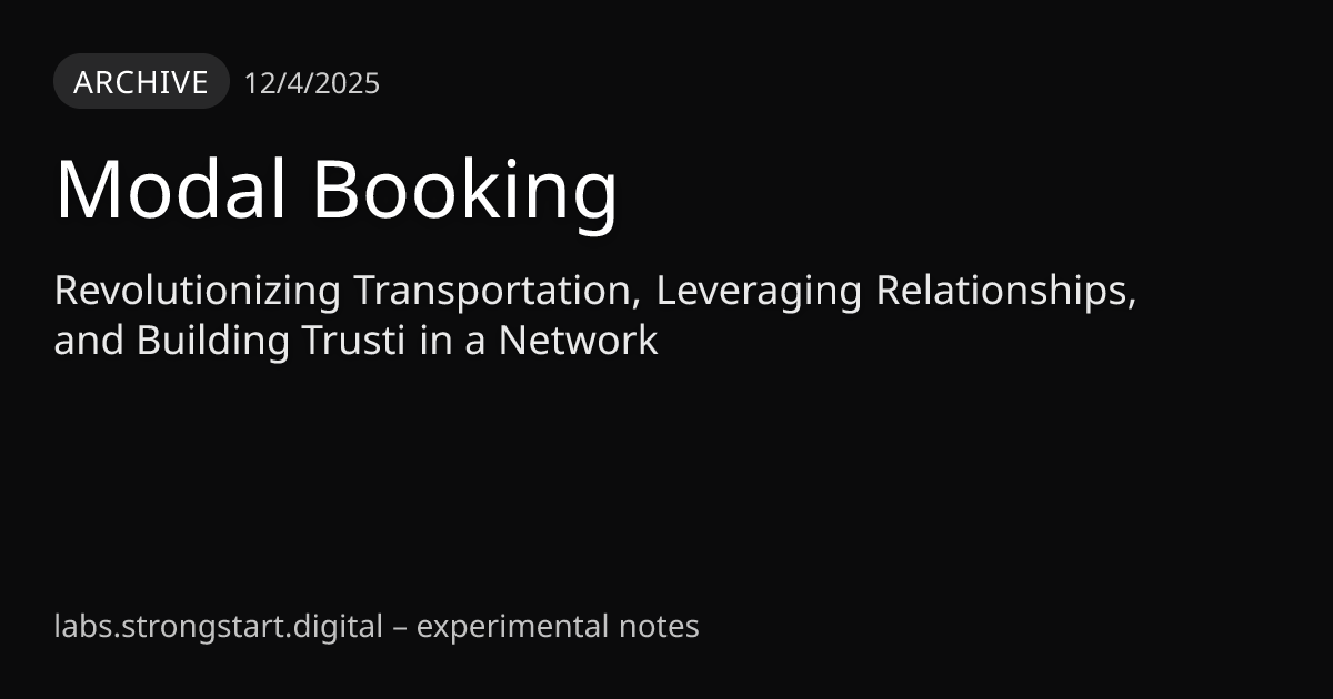 Modal Booking